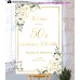 Ivory Roses 50th Anniversary welcome sign template,50th Anniversary welcome sign,(123)